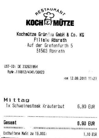 tkvf Hffner Kochmtze Restaurant